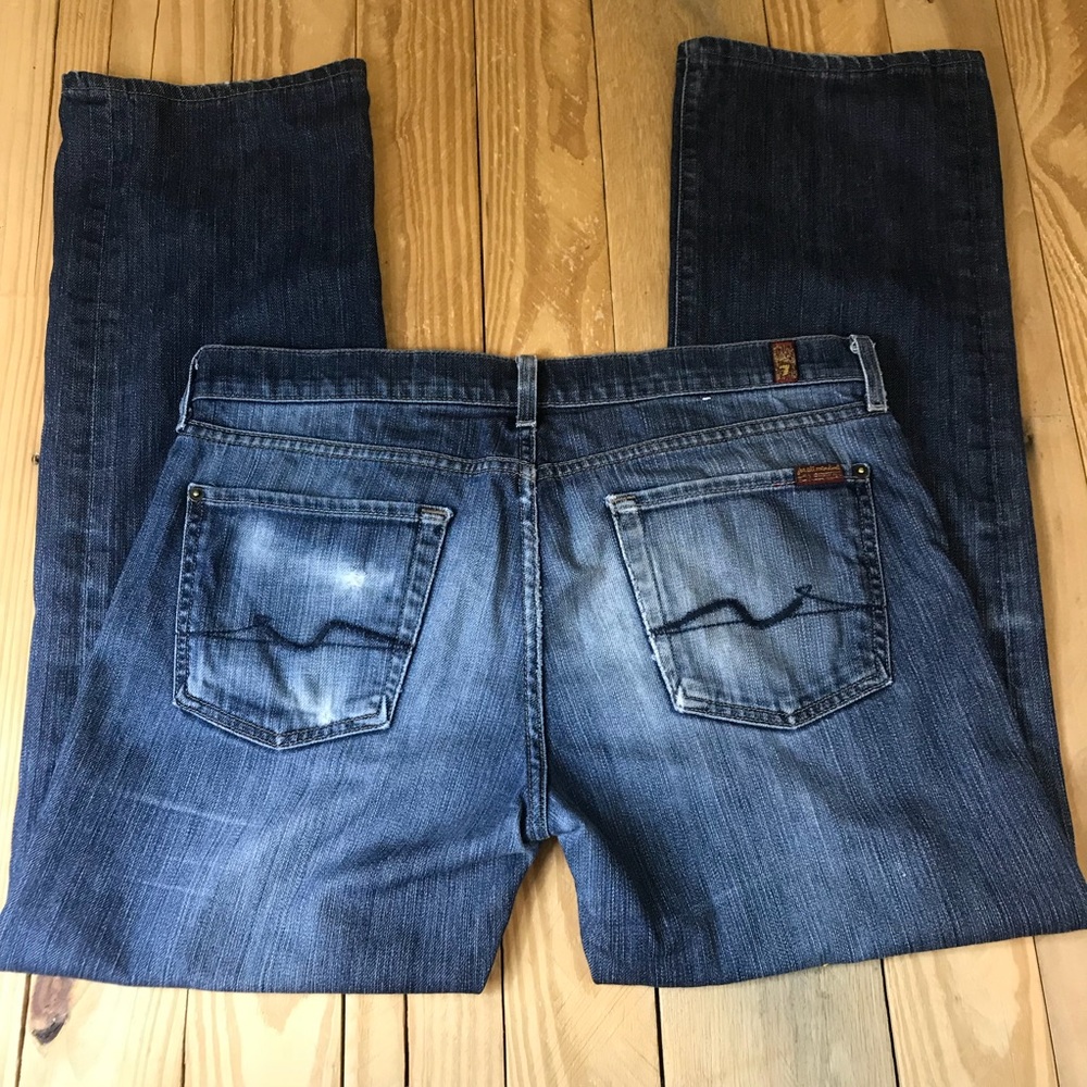 7FAM Standard Fit Distressed Jeans 34x30 Rinsed F